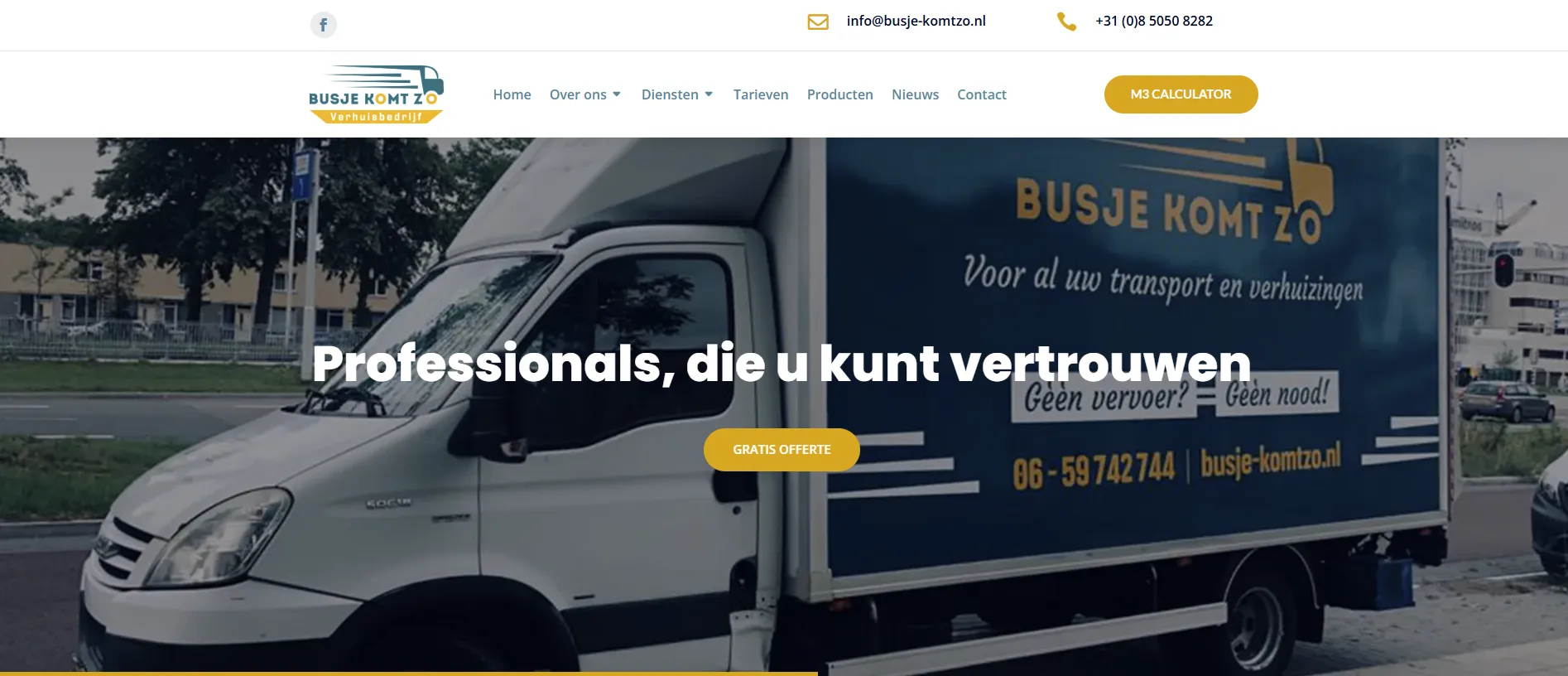 Busje Komt Zo - Hero Banner